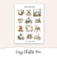 COZY CHAPTERS Hobonichi Weeks Planner Sticker Kit