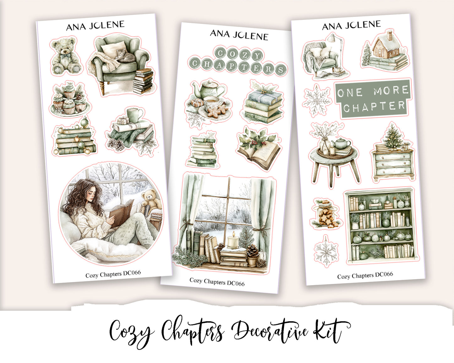 COZY CHAPTERS Decorative Planner Sticker Kit