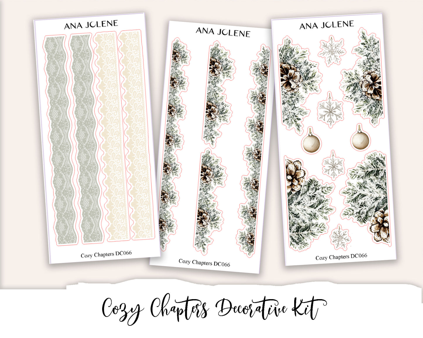 COZY CHAPTERS Decorative Planner Sticker Kit