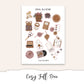 COZY FALL Planner Sticker Kit (Vertical Weekly)