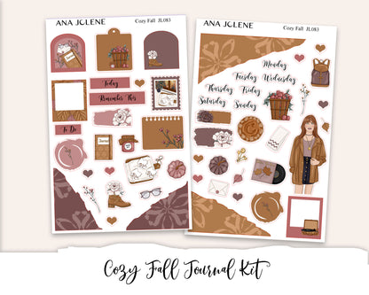 COZY FALL Mini Journal Sticker Kit