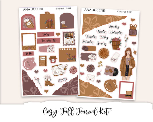 COZY FALL Mini Journal Sticker Kit