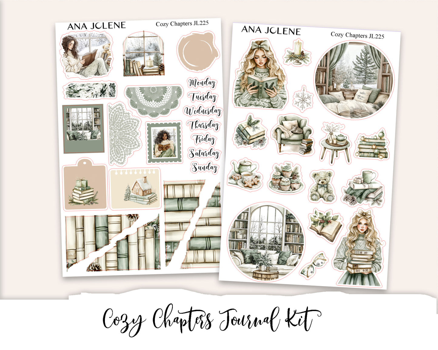 COZY CHAPTERS Mini Journal Sticker Kit