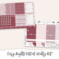 COZY NIGHTS Planner Sticker Kit (Vertical Weekly)