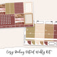 COZY READING Planner Sticker Kit (Vertical Weekly)