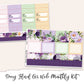 DACEY FLORAL Monthly Planner Sticker Kit (A5 Wide)