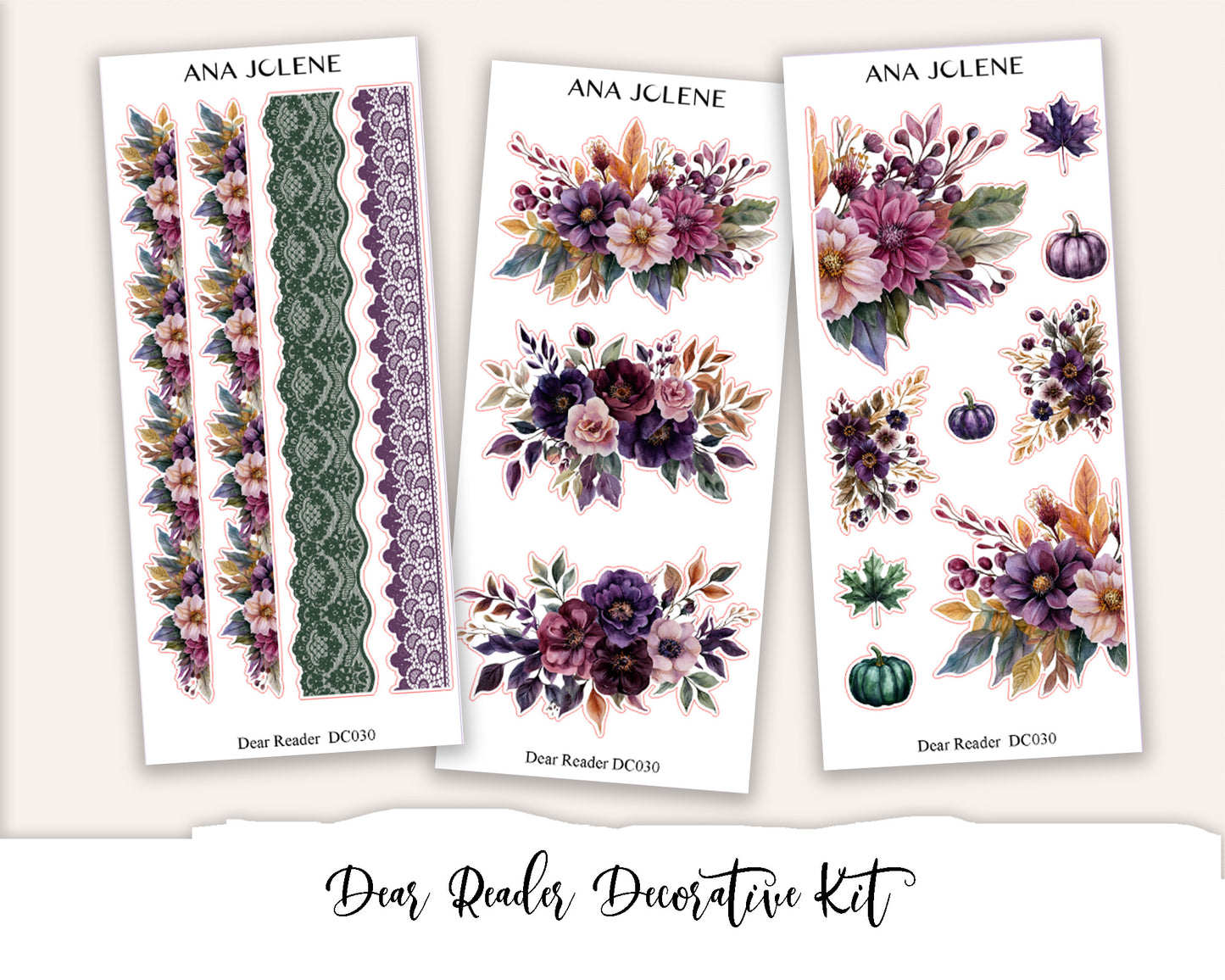 DEAR READER  Decorative Planner Sticker Kit