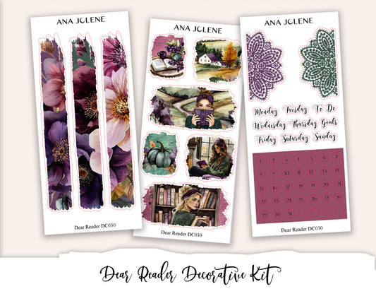 DEAR READER  Decorative Planner Sticker Kit