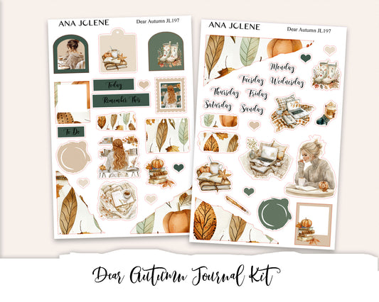 DEAR AUTUMN Mini Journal Sticker Kit
