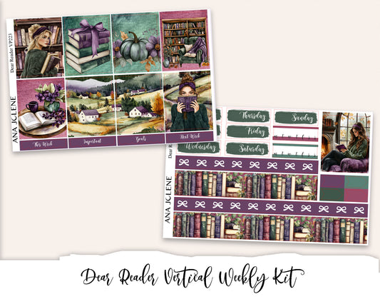 DEAR READER Planner Sticker Kit (Vertical Weekly)