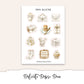 DELICATE DESIRE  Hobonichi Weeks Planner Sticker Kit
