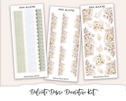DELICATE DESIRE  Decorative Planner Sticker Kit