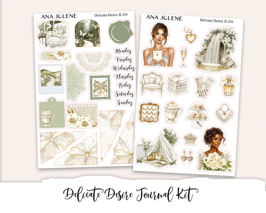 DELICATE DESIRE Mini Journal Sticker Kit