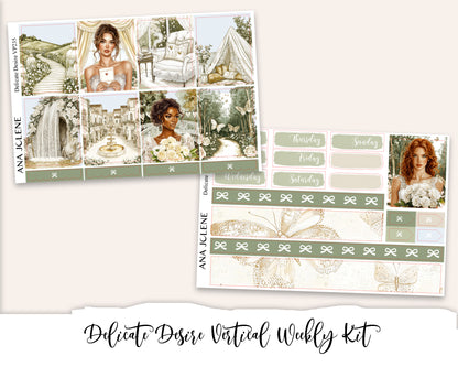 DELICATE DESIRE Planner Sticker Kit (Vertical Weekly)