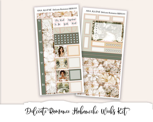 DELICATE ROMANCE Hobonichi Weeks Planner Sticker Kit