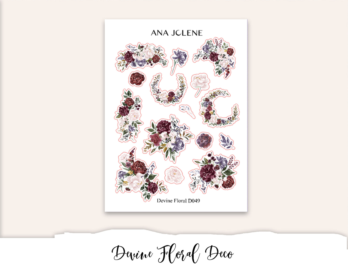 DEVINE FLORAL Deco Stickers