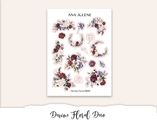 DEVINE FLORAL Deco Stickers