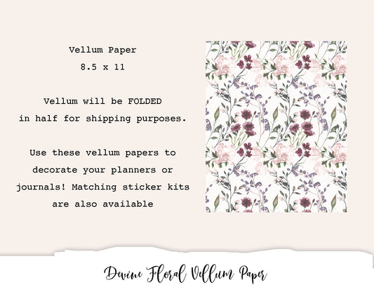 Devine Floral Vellum Paper