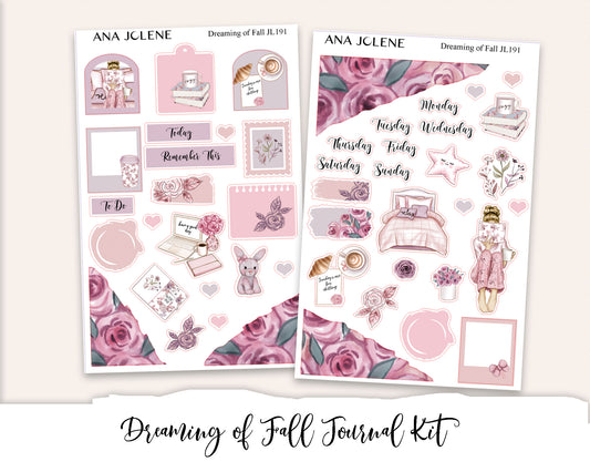 DREAMING OF FALL Mini Journal Sticker Kit
