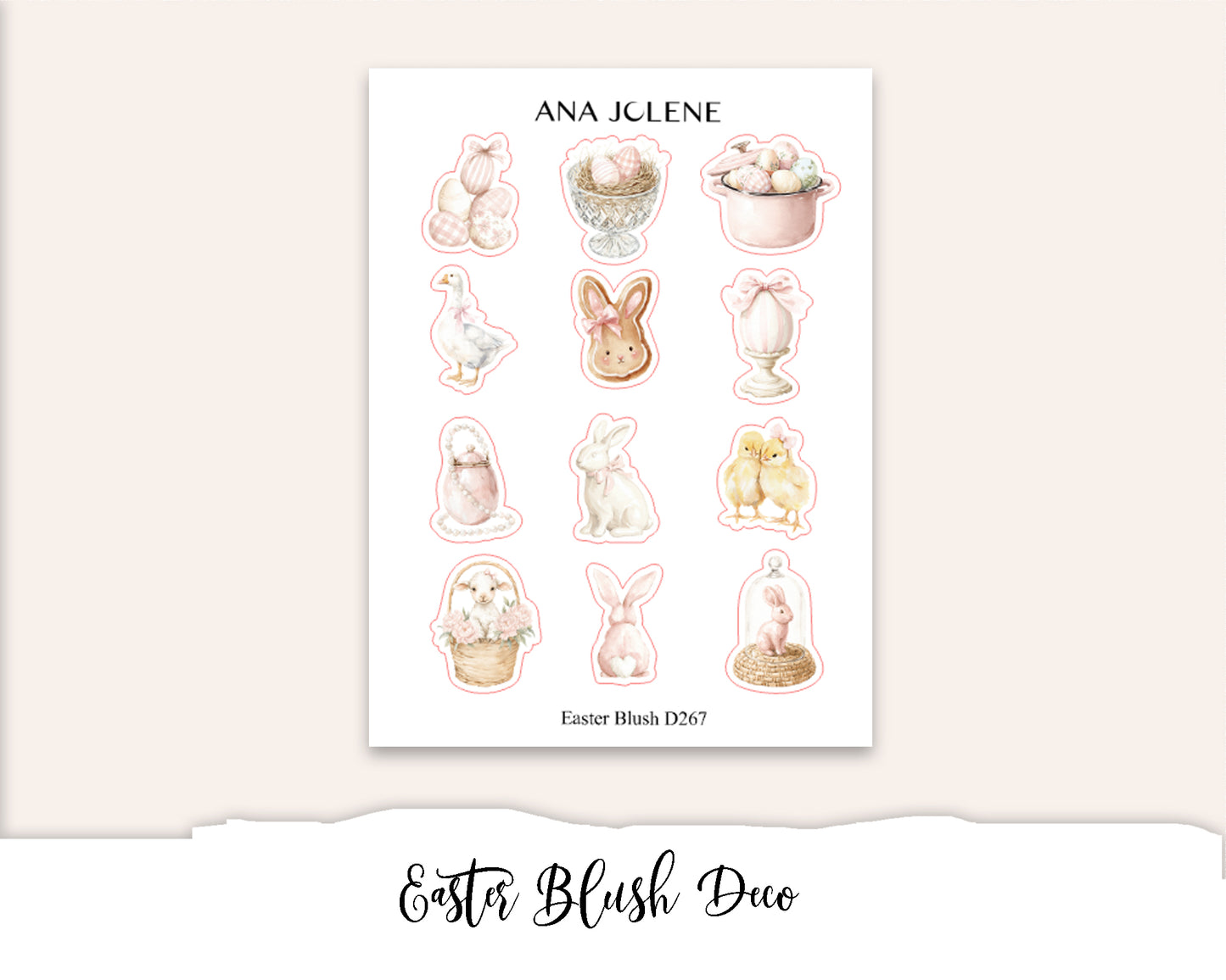 EASTER BLUSH Deco Stickers