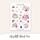 ELIZABETH FLORAL Planner Sticker Kit (Vertical Weekly)