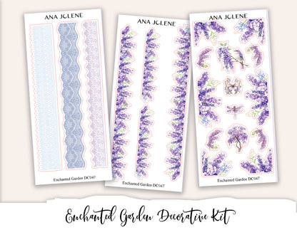 ENCHANTED  GARDEN  Decorative Planner Sticker Kit
