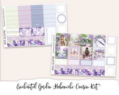ENCHANTED GARDEN  Hobonichi Cousin Weekly Planner Sticker Kit