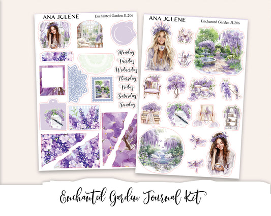 ENCHANTED GARDEN  Mini Journal Sticker Kit