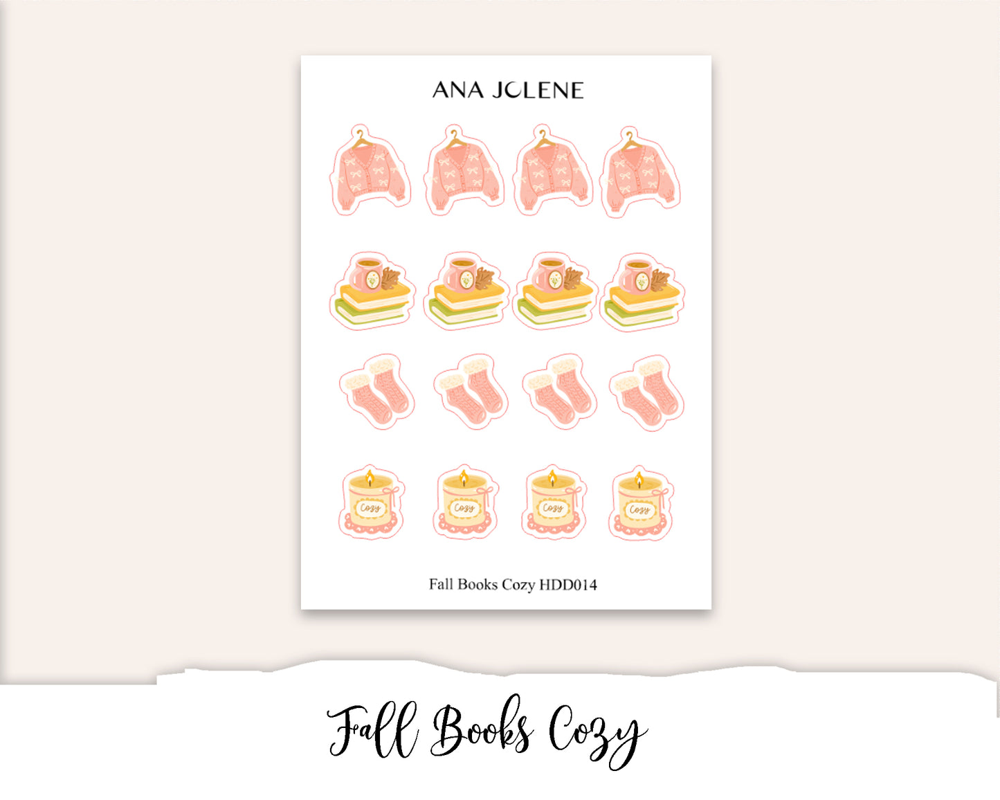 FALL BOOKS Deco Stickers