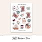 FALL ROMANCE Planner Sticker Kit (Vertical Weekly)