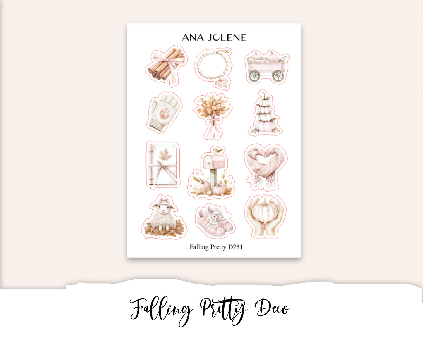 FALLING PRETTY  Mini Journal Sticker Kit