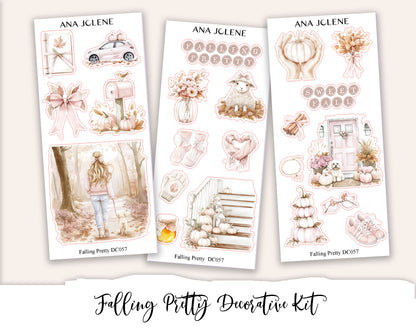 FALLING PRETTY Decorative Planner Sticker Kit