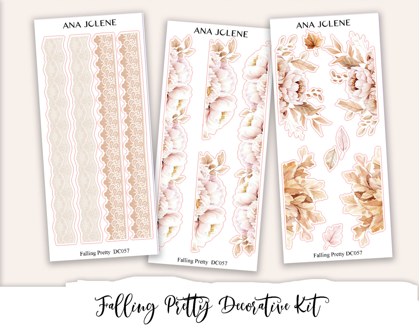 FALLING PRETTY Decorative Planner Sticker Kit