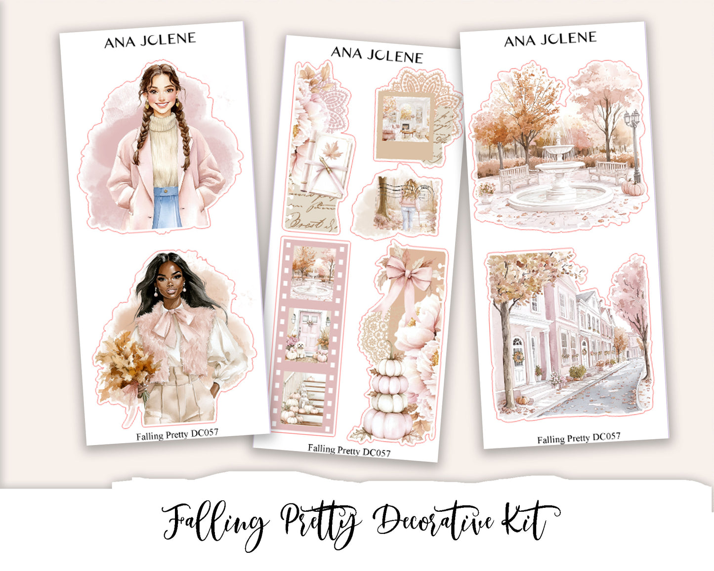 FALLING PRETTY Decorative Planner Sticker Kit