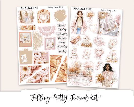 FALLING PRETTY  Mini Journal Sticker Kit