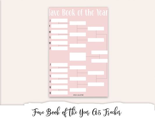 Fave Book of the Year Full Page Sticker - A5 Reading Journal