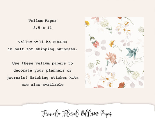 Finnola Floral Vellum Paper