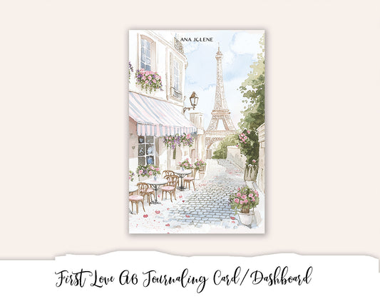 First Love A6 Journaling Card/Dashboard