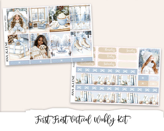 FIRST FROST Planner Sticker Kit (Vertical Weekly)
