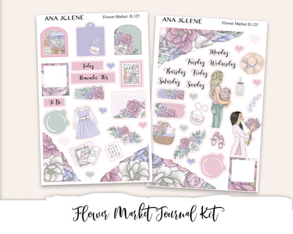 FLOWER MARKET Mini Journal Sticker Kit