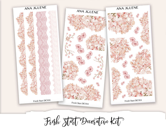 FRESH START Decorative Planner Sticker Kit