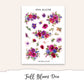 FULL BLOOM Hobonichi Cousin Weekly Planner Sticker Kit