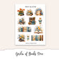 GARDEN OF BOOKS Planner Sticker Kit (Vertical Weekly)