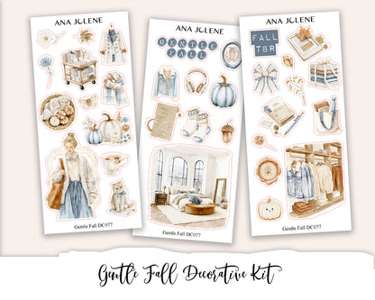 GENTLE FALL Decorative Planner Sticker Kit