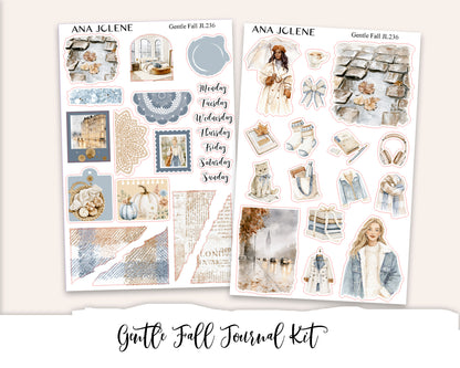 GENTLE FALL Mini Journal Sticker Kit