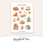 GINGERBREAD Mini Journal Sticker Kit