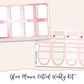 GLAM PLANNER Planner Sticker Kit (Vertical Weekly)