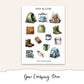 GONE CAMPING Mini Journal Sticker Kit