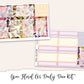 GRACE FLORAL EC A5 Daily Duo Planner Sticker Kit (Erin Condren)