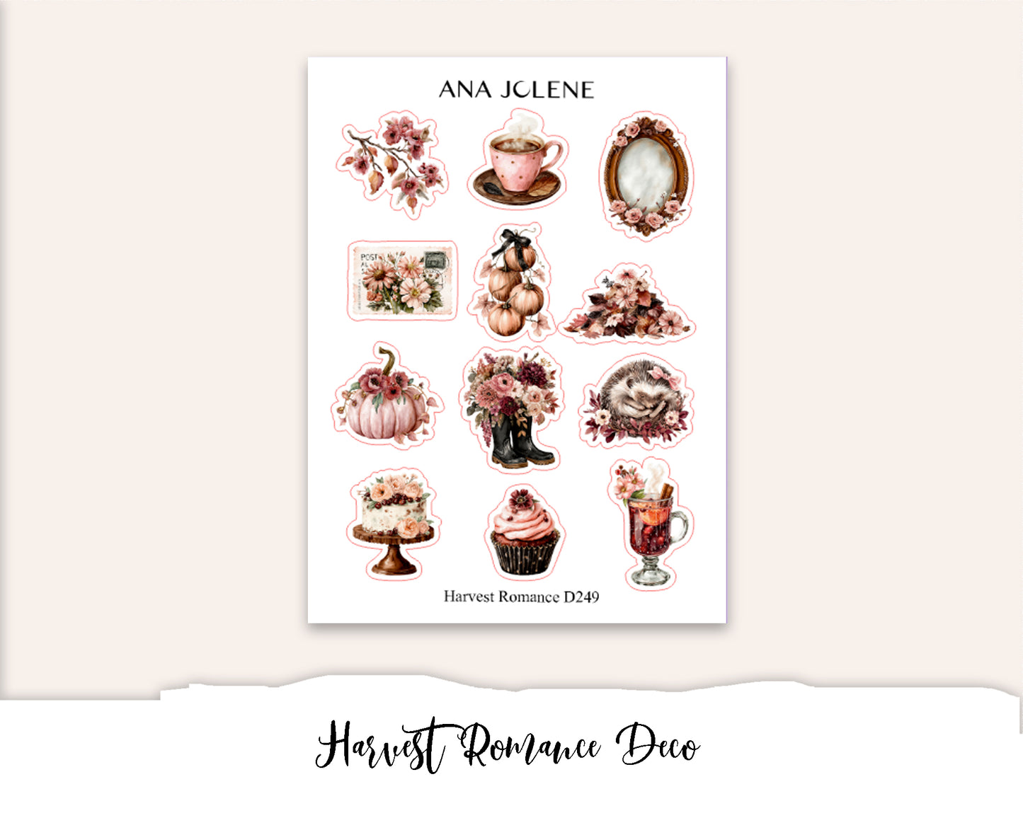 HARVEST ROMANCE  Mini Journal Sticker Kit